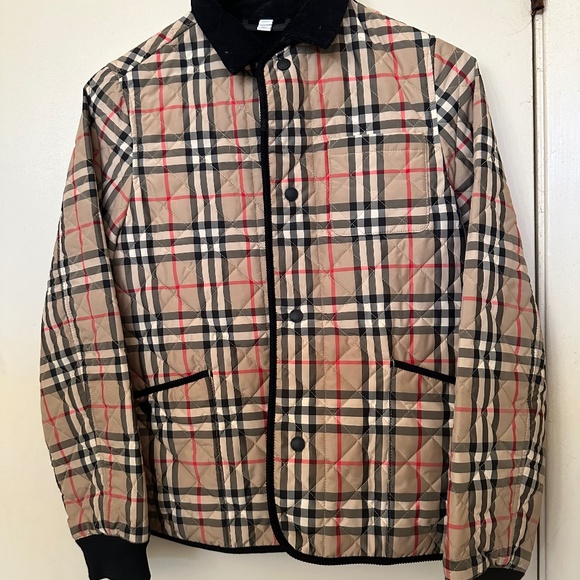 Kids quilted Burberry jacket